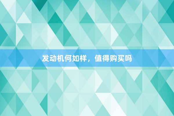 发动机何如样，值得购买吗